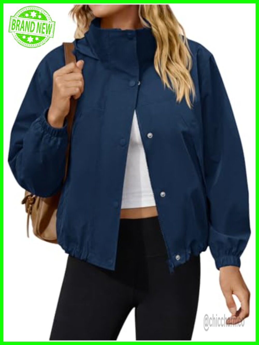 Lightweight Waterproof Rain Jacket Hooded Windbreaker Anorak